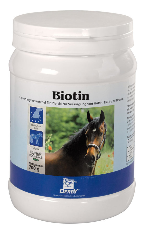 DERBY Biotin Pferde-Ergänzungsfuttermittel 700 Gramm
