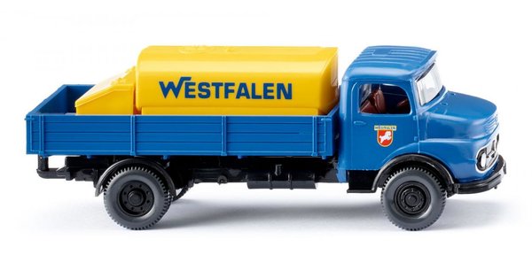 Wiking 043801 Pritschen-Lkw mit Aufsatztank (MB) "Westfalen"