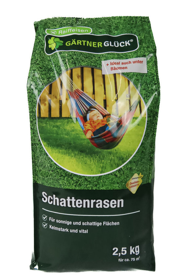Raiffeisen Gärtnerglück Schattenrasen 2,5 kg
