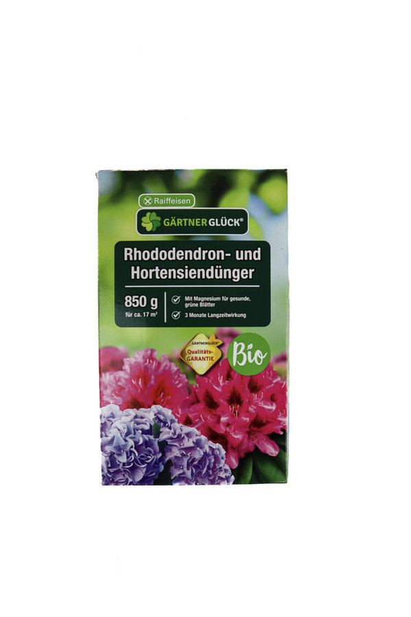 Rhododendron- und Hortensiendünger Bio Raiffeisen Gärtnerglück