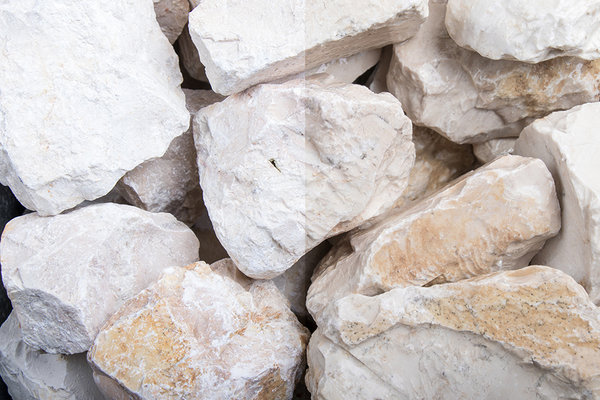 Steinschlag Jura Stein in verschiedenen Größen
