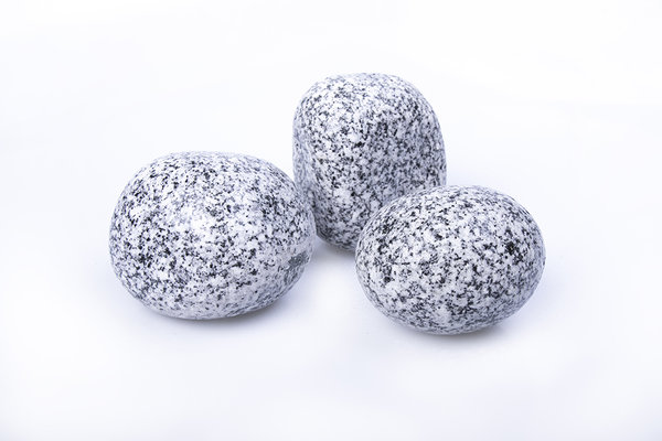 Gletscherballs Granit getrommelt in verschiedenen Größen